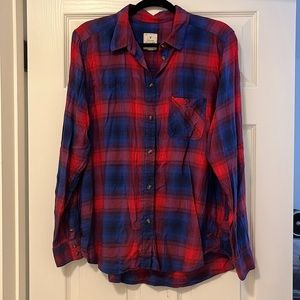 “Vintage Boyfriend” Plaid Button Down